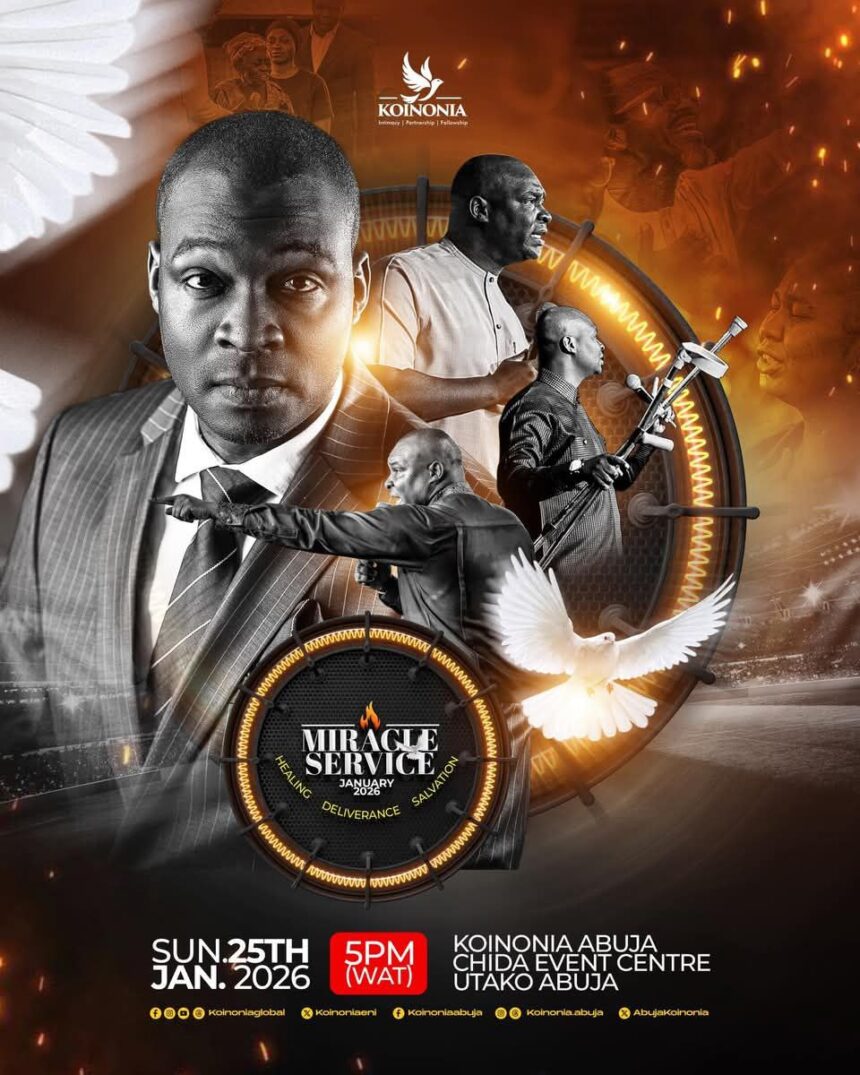 Download Koinonia January 2026 Miracle Service With Apostle Joshua Selman